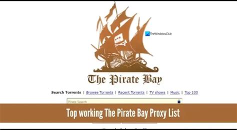 pirate bаy|Liste des proxys les plus performants de The Pirate Bay